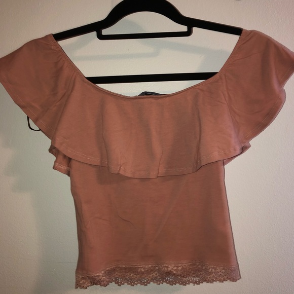 Forever 21 off the shoulder flounce top - Picture 2 of 4